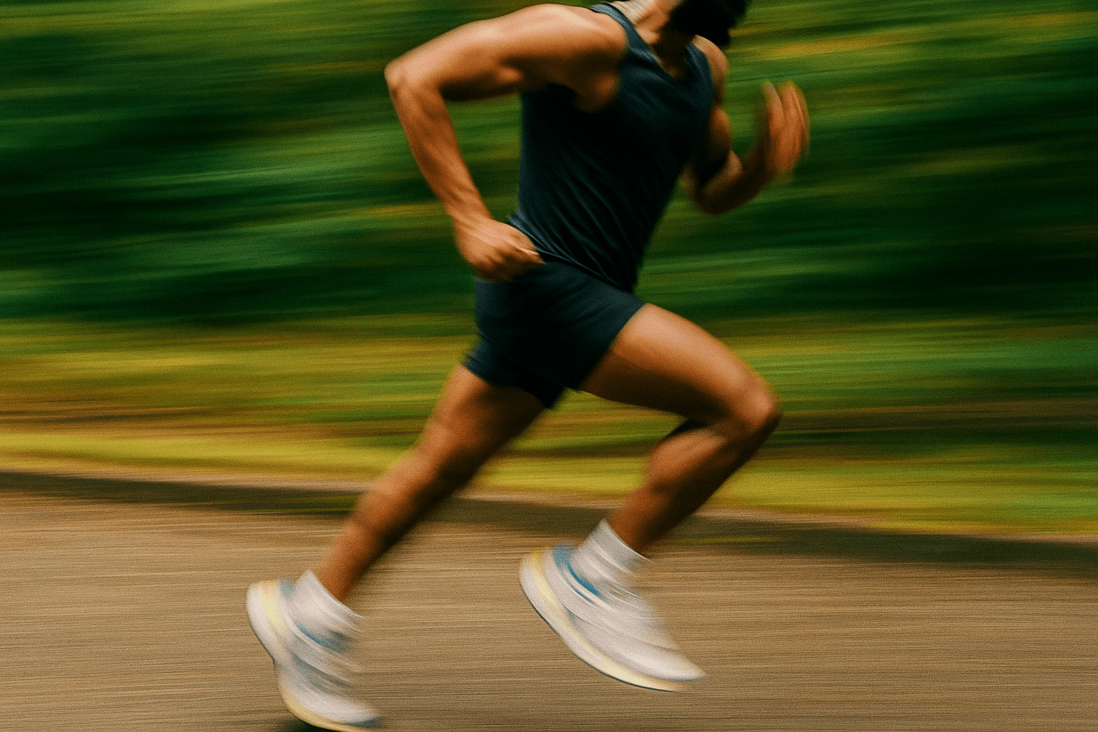 Runner demonstrating performance